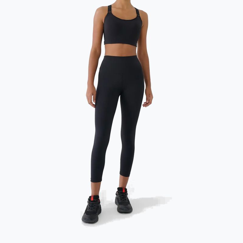 Damen-Trainingsleggings 4F Multiactive FNK F419 deep black 2