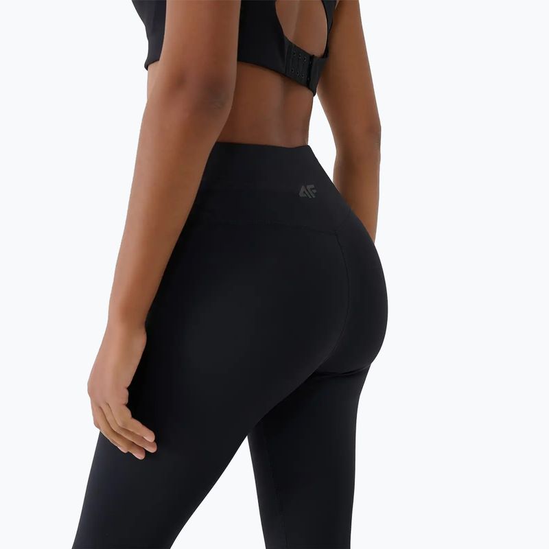 Damen-Trainingsleggings 4F Multiactive FNK F419 deep black 7