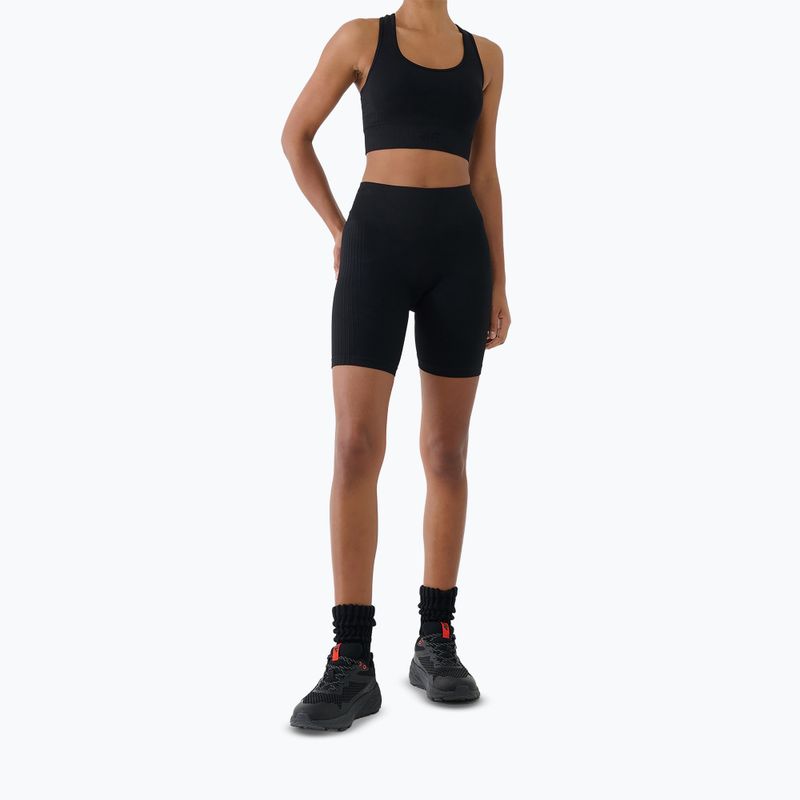 Damen-Trainingsleggings 4F Multiative FNK F087 deep black 4