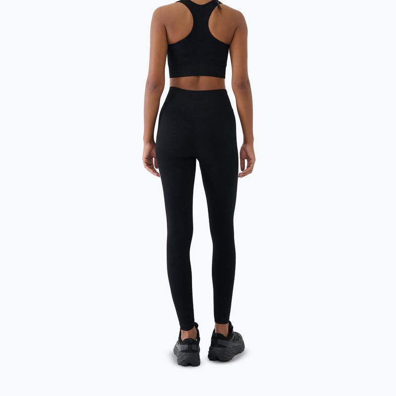 Damen-Trainingsleggings 4F Multiactive FNK F420 deep black 3