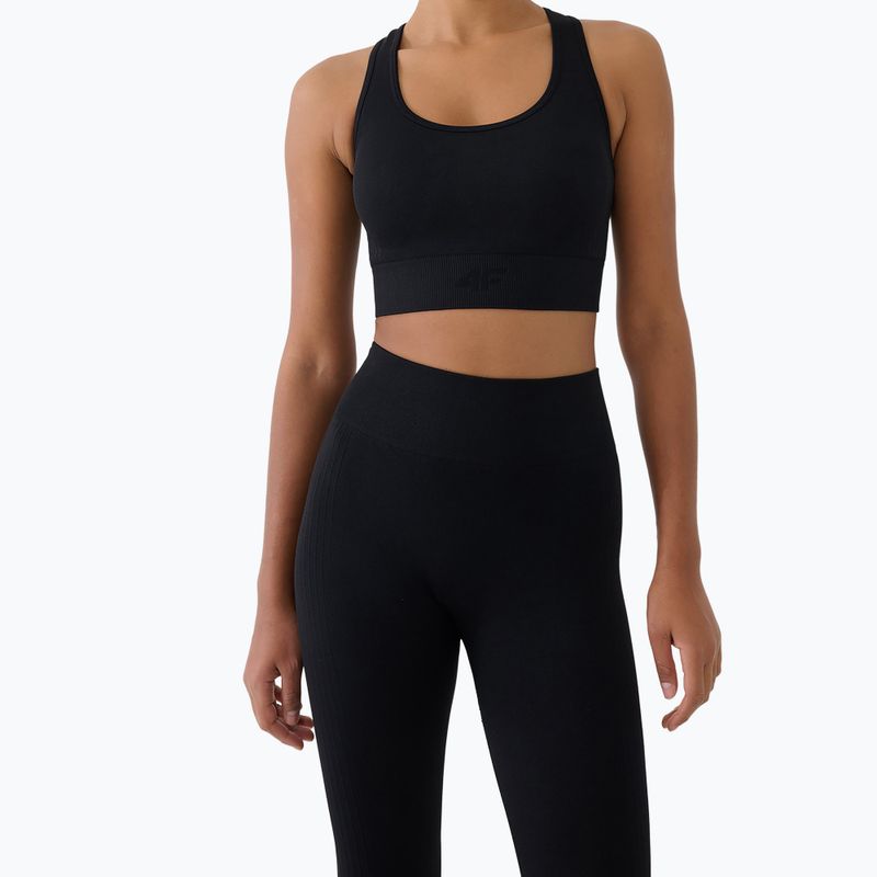 Damen-Trainingsleggings 4F Multiactive FNK F420 deep black 6