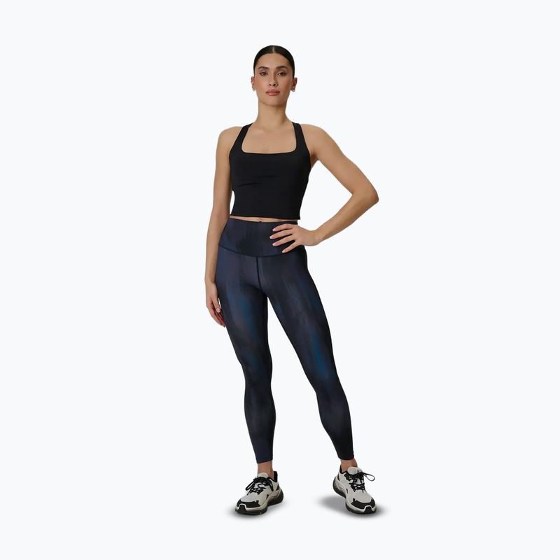 Damen-Trainingsleggings 4F Solar Punk FNK F454 sea green allover 2