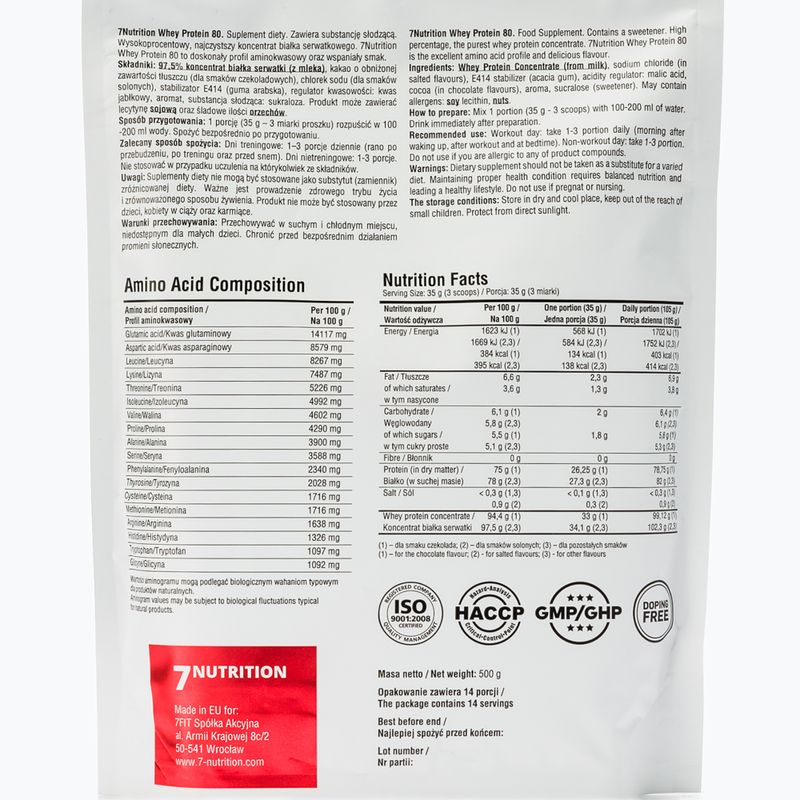 Molke 7Nutrition Protein 80 500g Karamell 7Nu000260 2