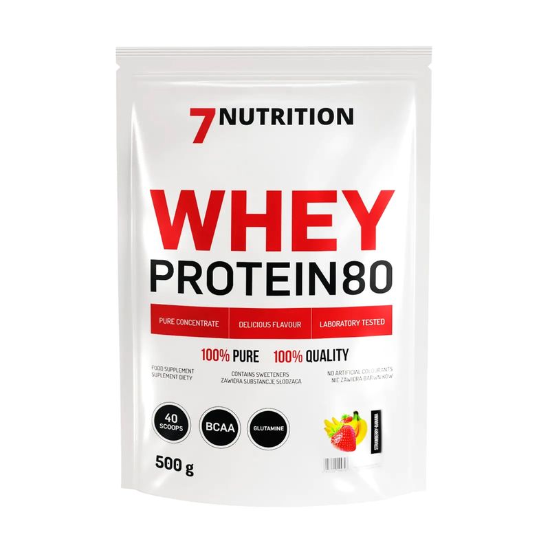 Molke 7Nutrition Protein 80 500g Erdbeer-Banane 7Nu000260