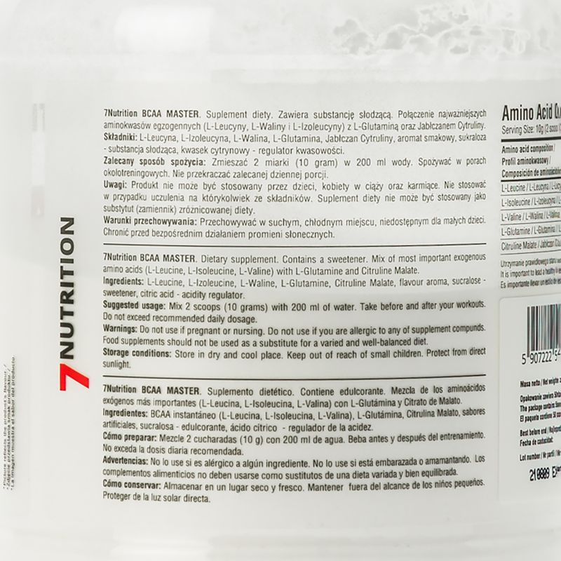 BCAA Master 7Nutrition Aminosäuren 500g Cola-Limette 7Nu000333-cola 2