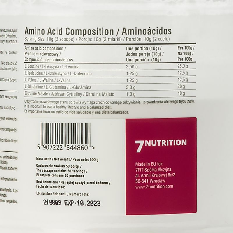 BCAA Master 7Nutrition Aminosäuren 500g Cola-Limette 7Nu000333-cola 3