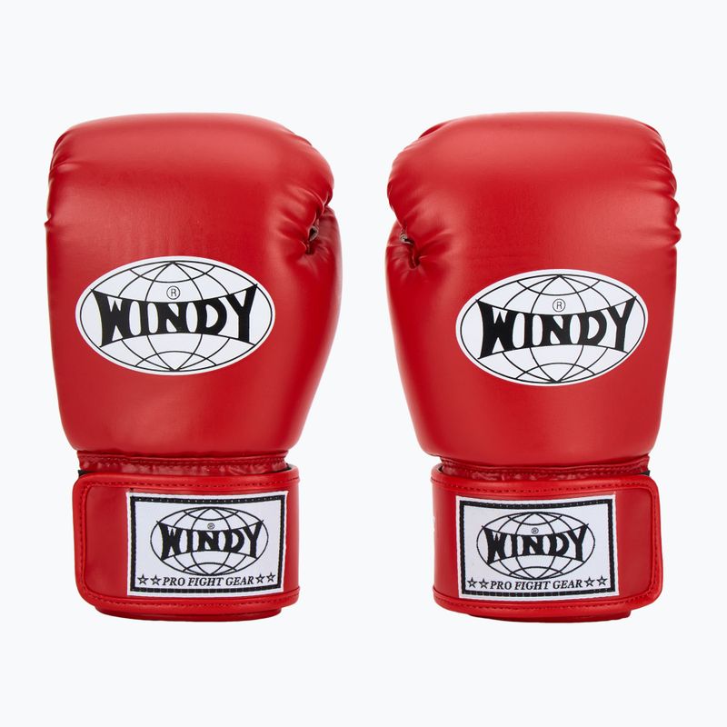 Boxhandschuhe WINDY Classic Synthetic Leather red 2