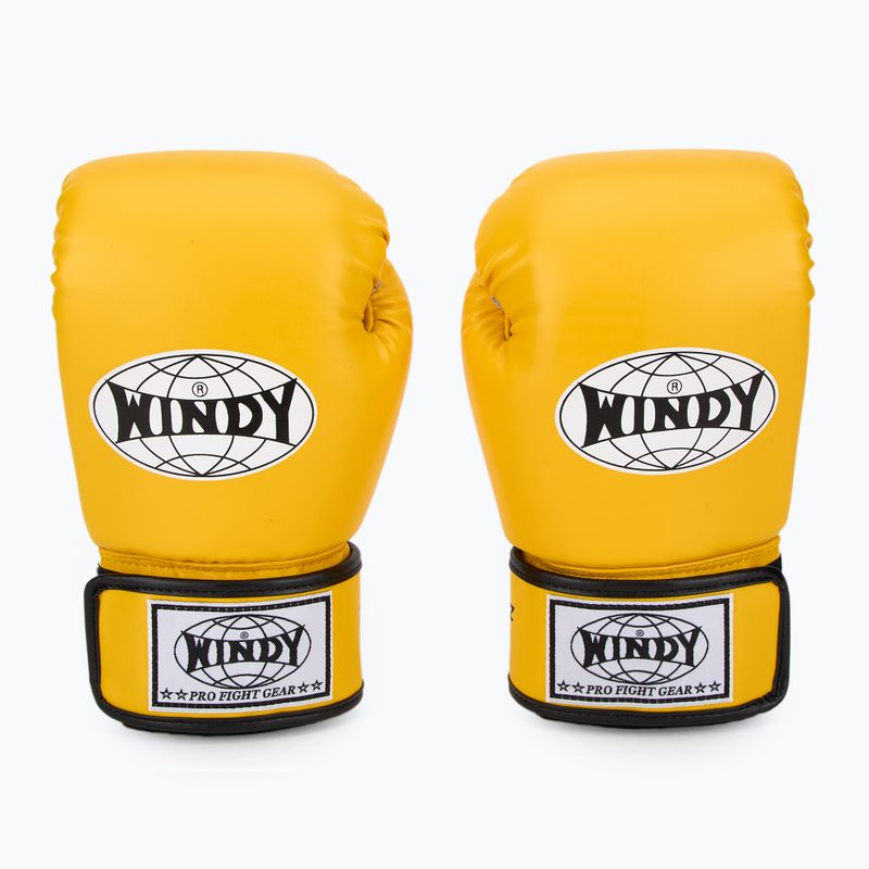 Boxhandschuhe WINDY Classic Synthetic Leather yellow 2