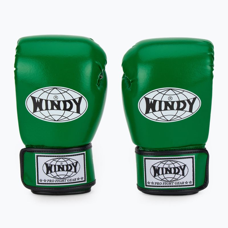 Boxhandschuhe WINDY Classic Synthetic Leather green 2