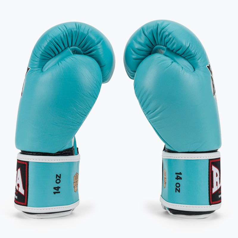 Boxhandschuhe RAJA BOXING Single Standard Genuine Leather light blue 4