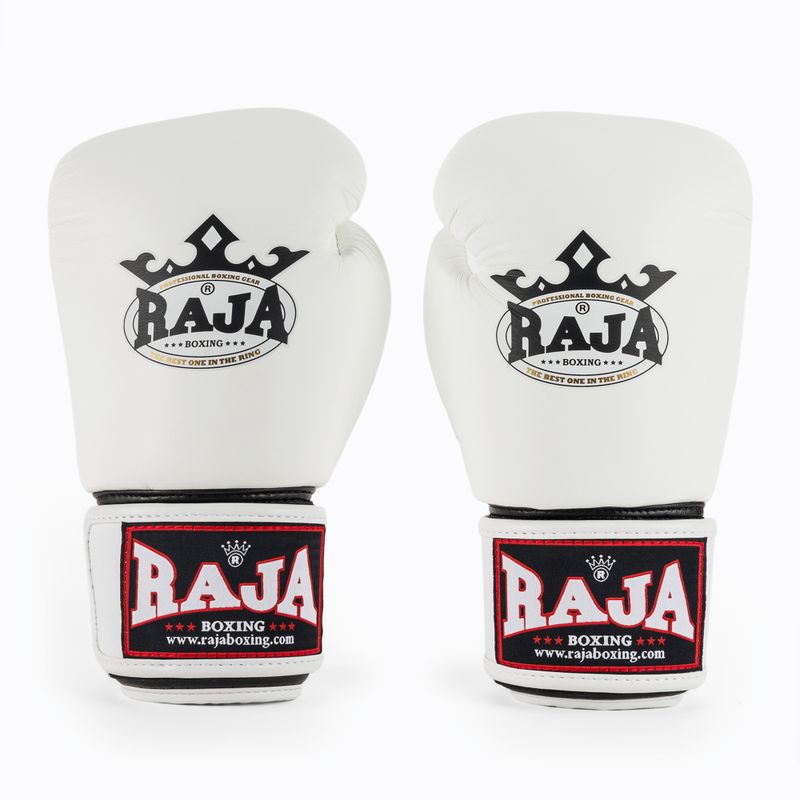 Boxhandschuhe RAJA BOXING Single Standard Genuine Leather white 2