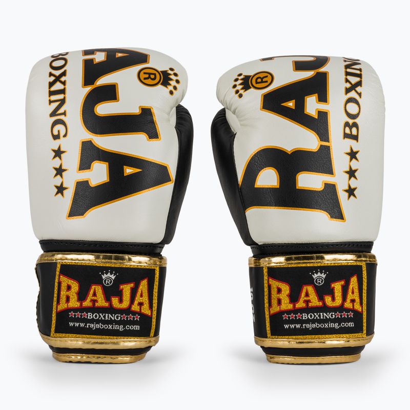 Boxhandschuhe RAJA BOXING Origin Standard Genuine Leather white 2