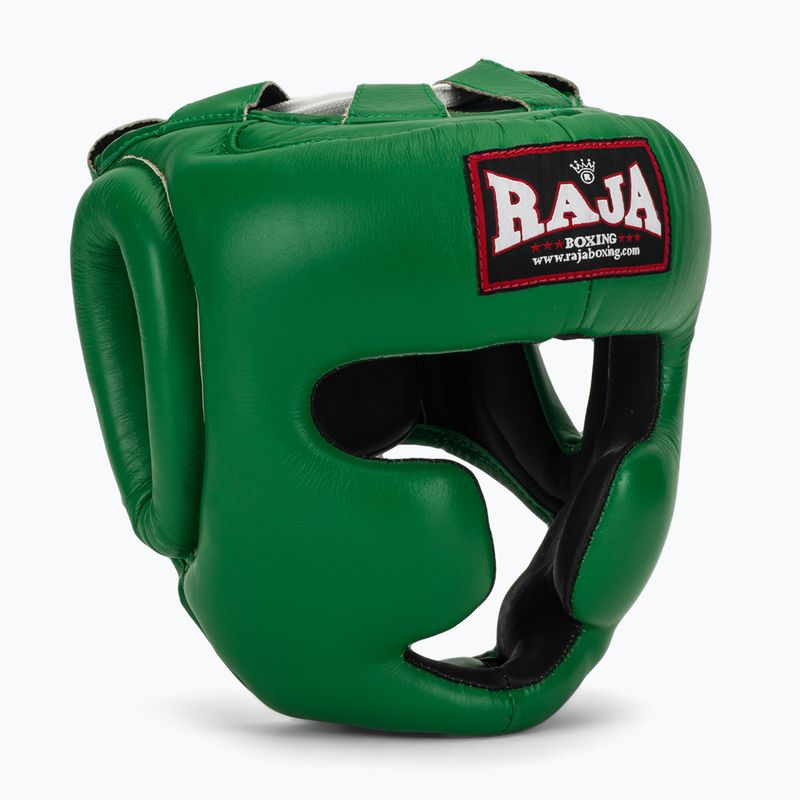 Boxhelm RAJA BOXING Genuine Leather green