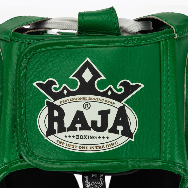 Boxhelm RAJA BOXING Genuine Leather green 5