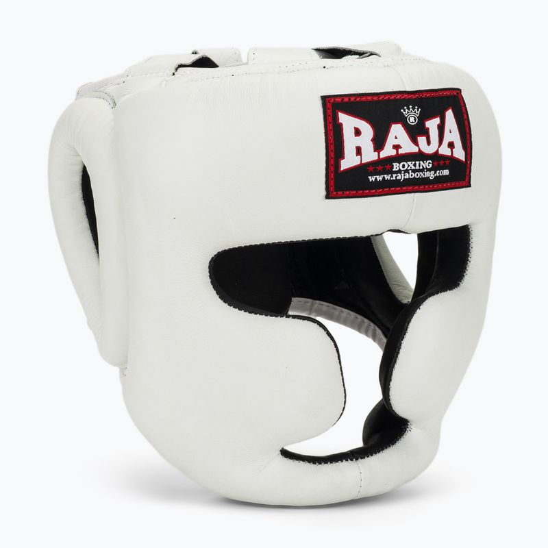 Boxhelm RAJA BOXING Genuine Leather white