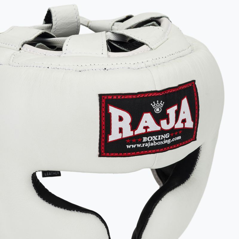 Boxhelm RAJA BOXING Genuine Leather white 4
