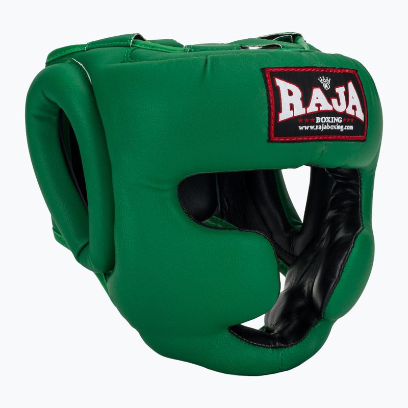 Boxhelm RAJA BOXING Semi Leather green