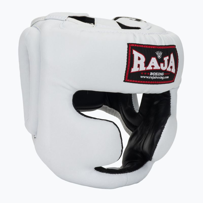 Boxhelm RAJA BOXING Semi Leather white