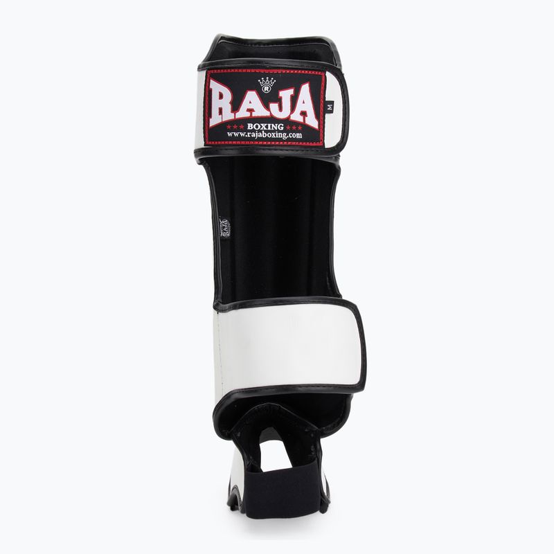 Schienbein- und Fußschützer RAJA BOXING Lightweight Shin Guards Genuine Leather white 5