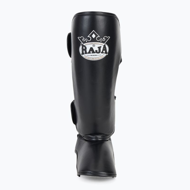 Schienbein- und Fußschützer RAJA BOXING Lightweight Shin Guards Semi Leather black 4