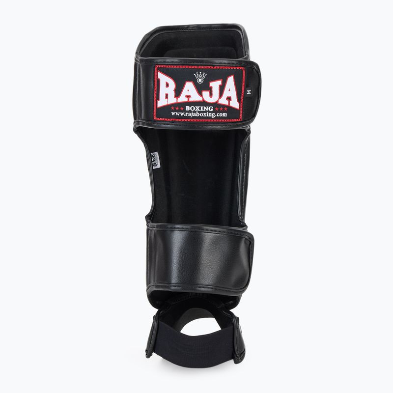 Schienbein- und Fußschützer RAJA BOXING Lightweight Shin Guards Semi Leather black 5