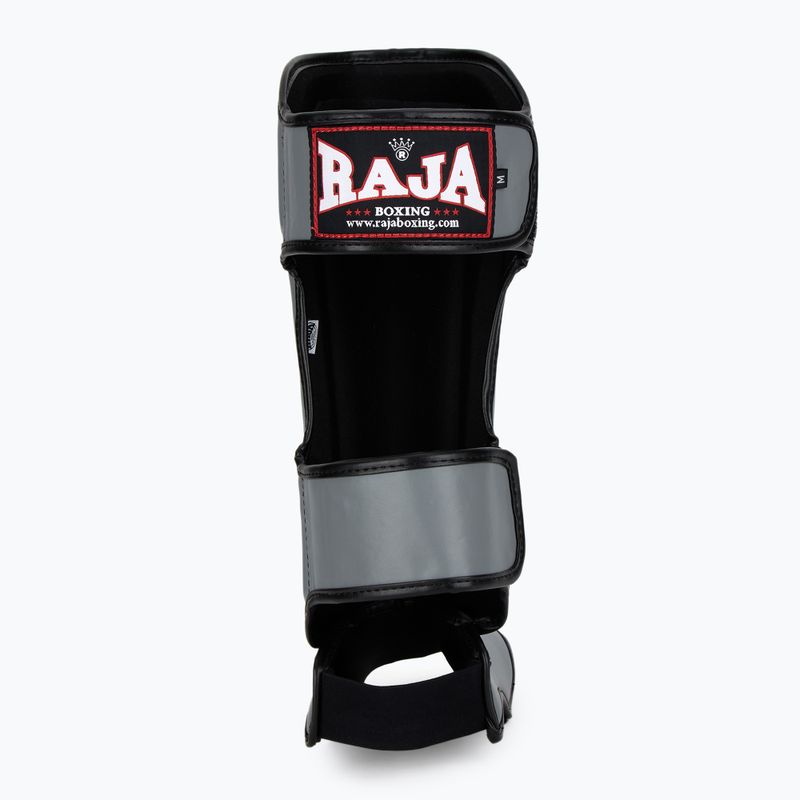 Schienbein- und Fußschützer RAJA BOXING Lightweight Shin Guards Semi Leather grey 5