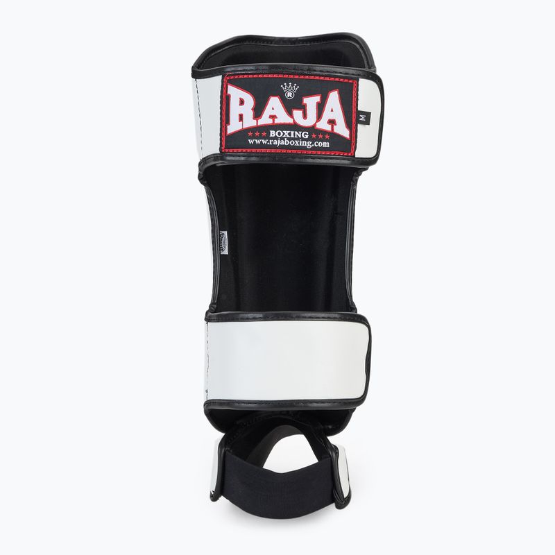 Schienbein- und Fußschützer RAJA BOXING Lightweight Shin Guards Semi Leather white 5