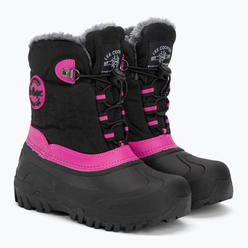 Lee Cooper Kinderschneestiefel LCJ-21-44-0523 schwarz/fuchsia 4