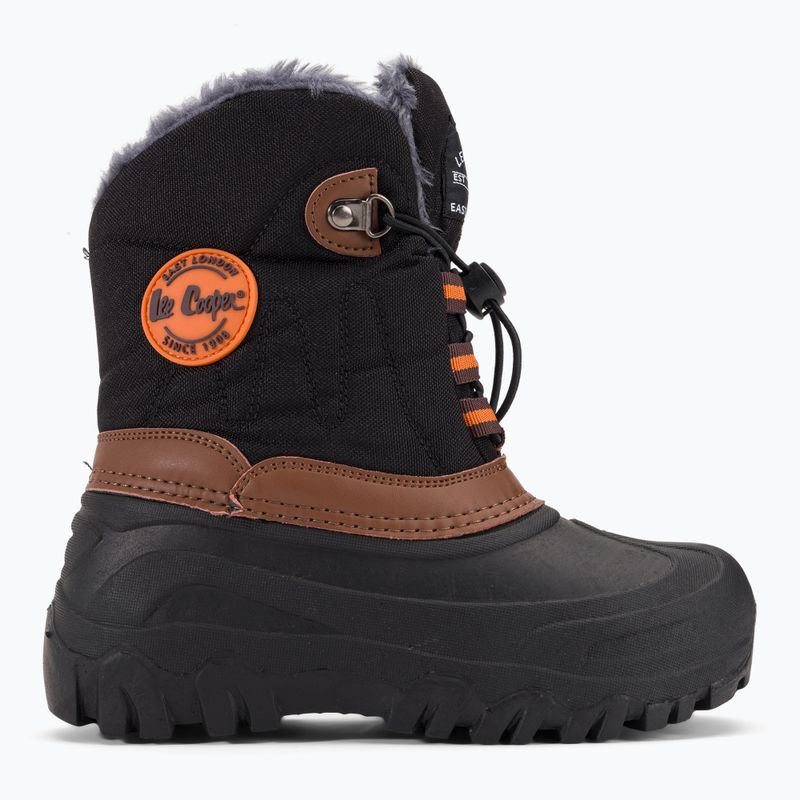 Lee Cooper Kinderschneestiefel LCJ-21-44-0524 schwarz/camel 2