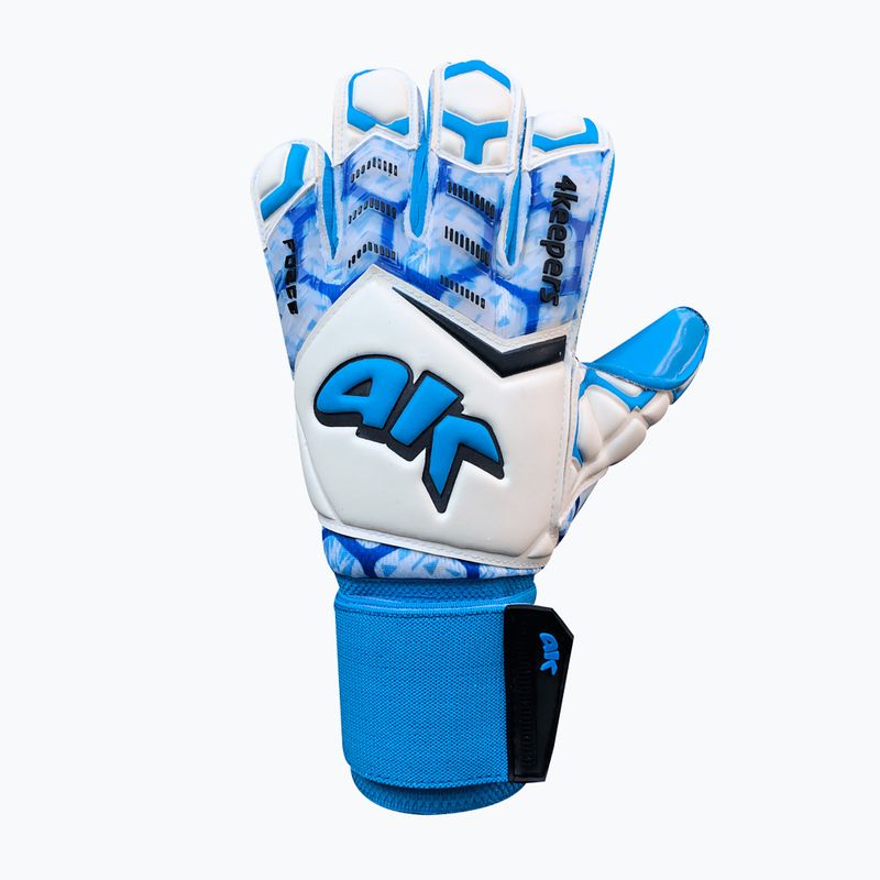 4Keepers Force V-1.20 Rf Torwarthandschuhe blau und weiß 4