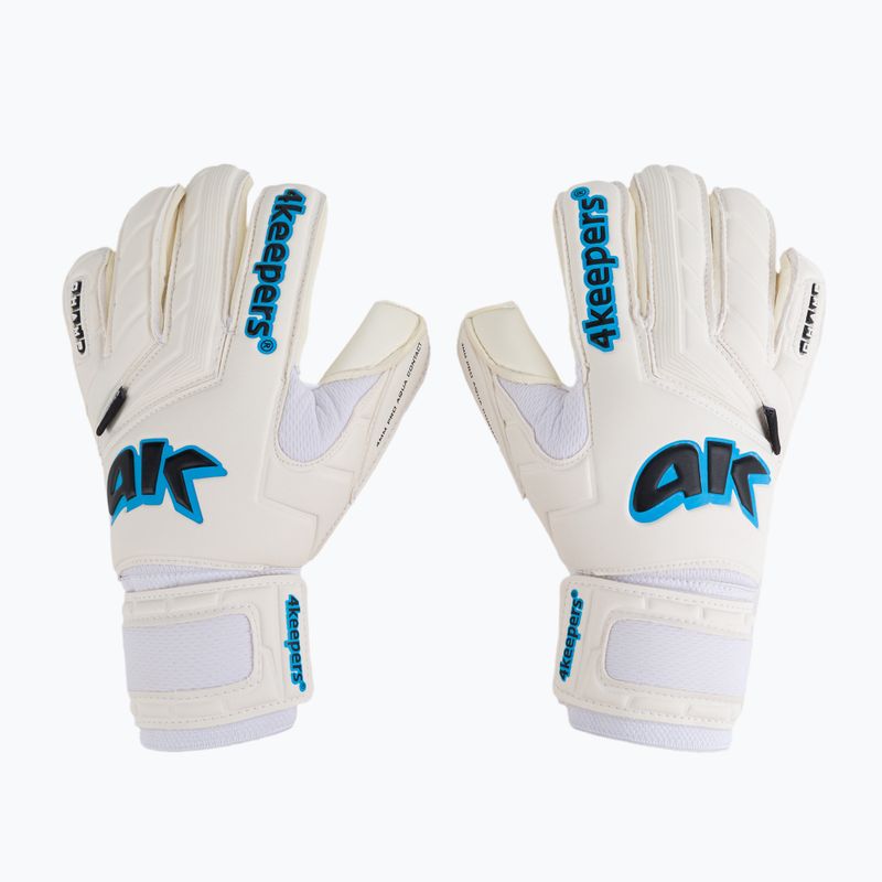Kinder-Torwarthandschuhe 4Keepers Champ Aq Contact V Rf weiß