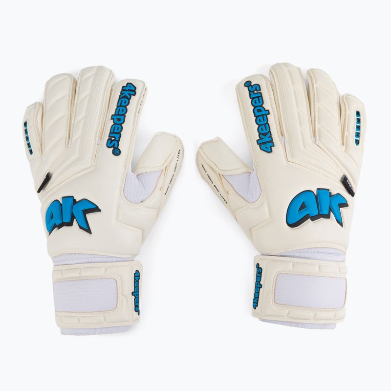 4Keepers Champ Aqua V Rf Torwarthandschuhe weiß und blau