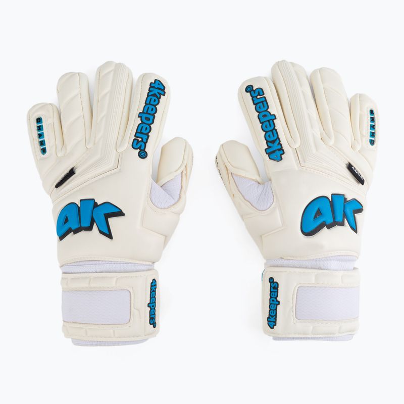 4Keepers Champ Aqua V Nc Torwarthandschuhe weiß und blau