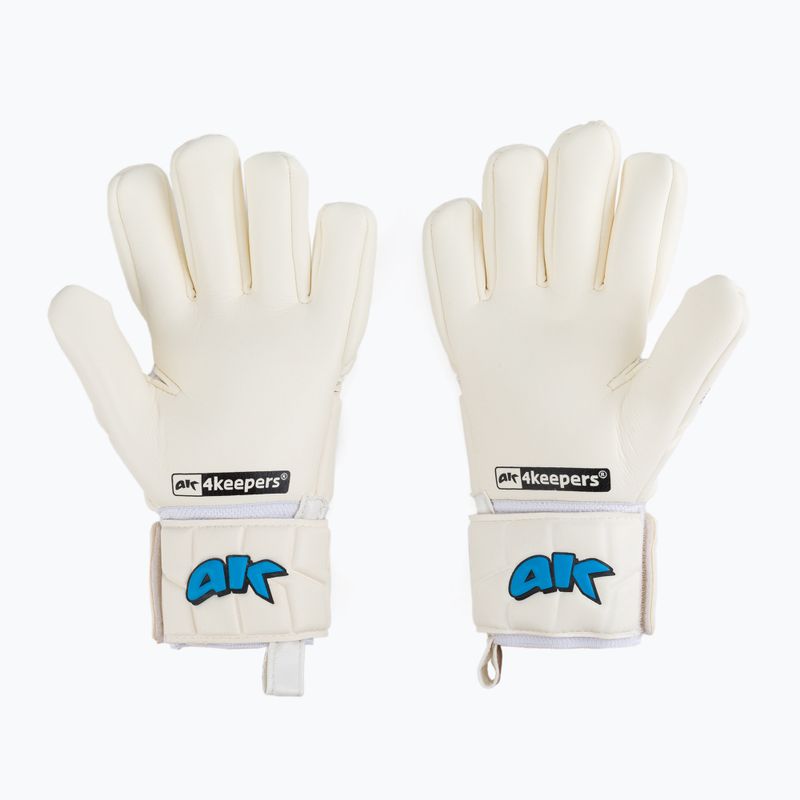 4Keepers Champ Aqua V Nc Torwarthandschuhe weiß und blau 2