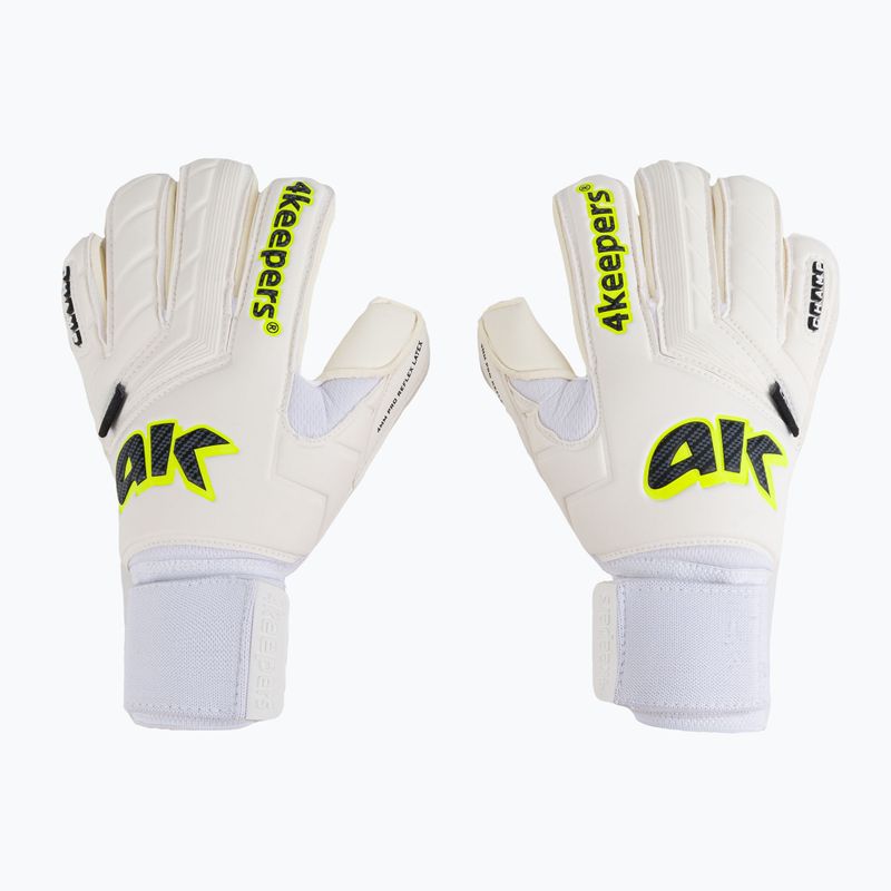 Kinder-Torwarthandschuhe 4Keepers Champ Carbo V RF Strap weiß