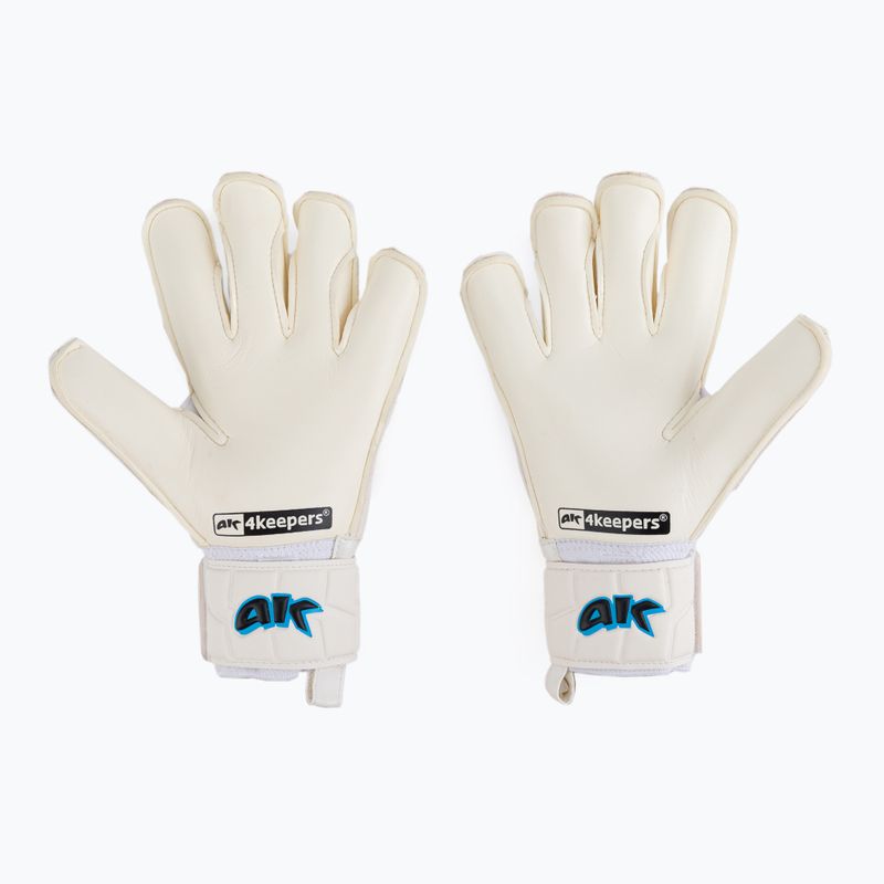 Kinder-Torwarthandschuhe 4Keepers Champ Aq Contact V Hb weiß und blau 2
