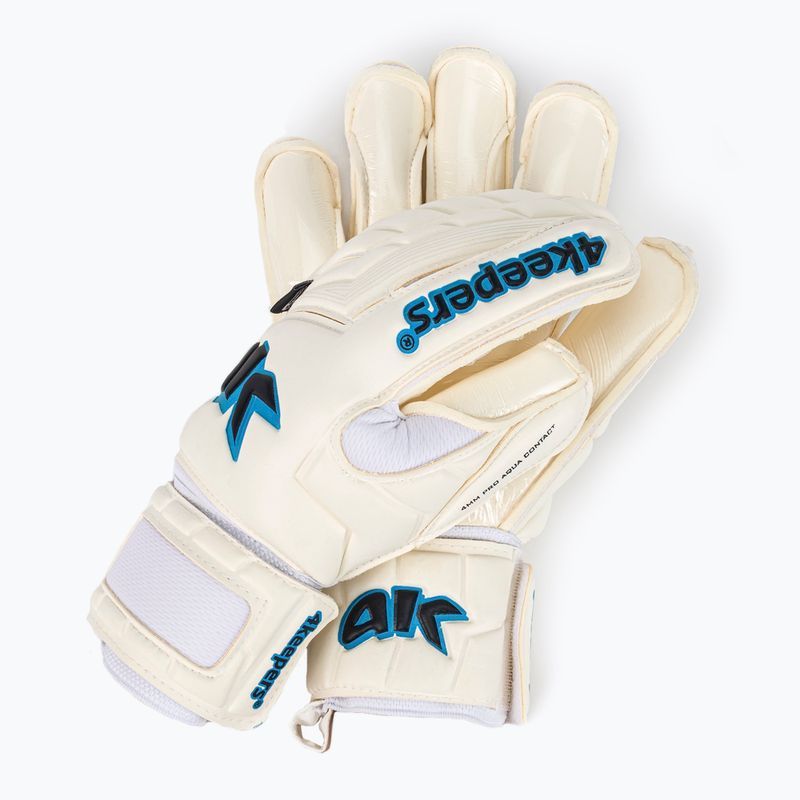 4Keepers Champ AQ Kontakt V HB Torwarthandschuhe weiß und blau 7343 2