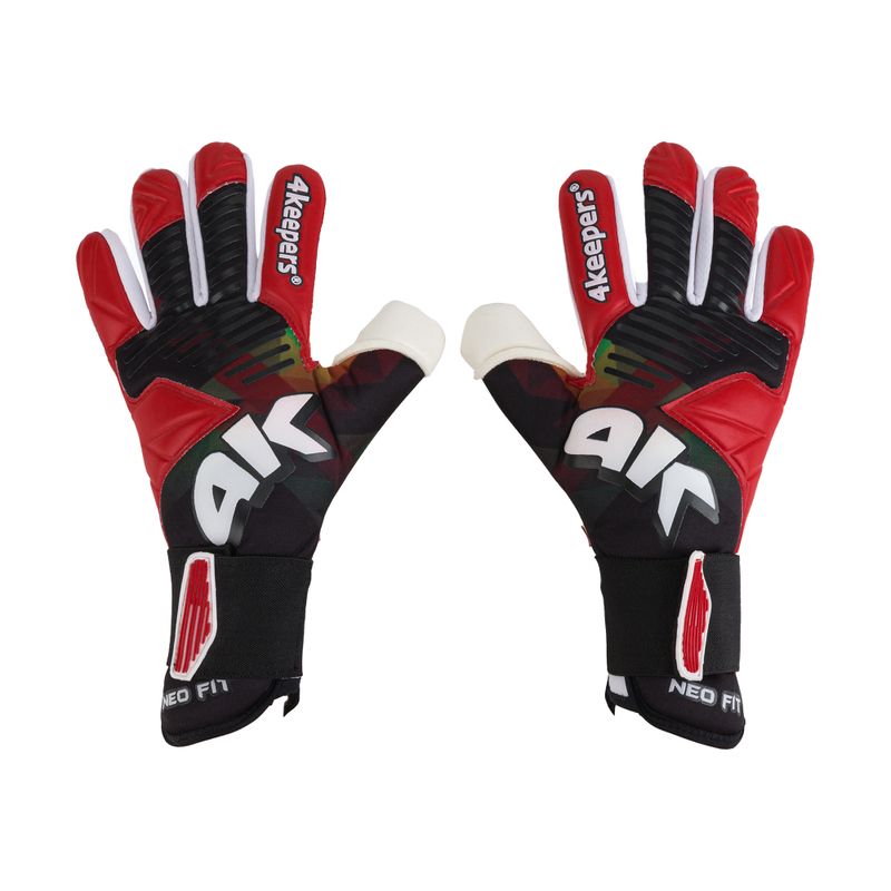 4Keepers Neo Drago Nc Torwarthandschuhe schwarz und rot