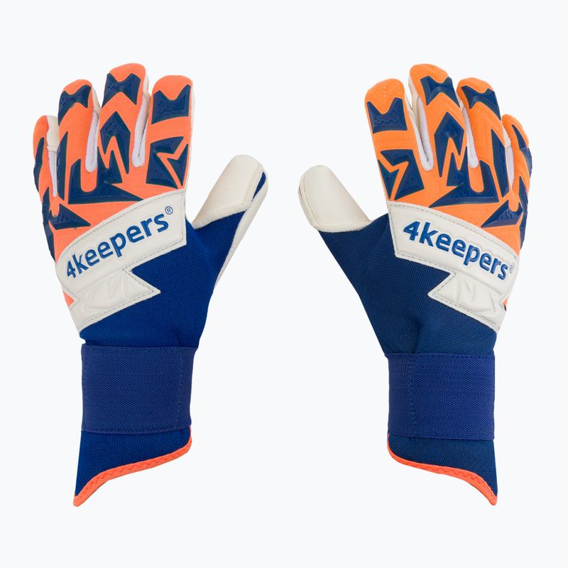 Torwarthandschuhe Kinder 4Keepers Equip Puesta Nc Jr blau-orange EQUIPPUNCJR