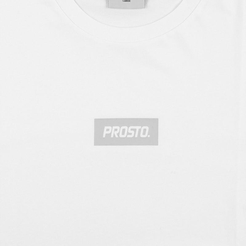 Herren T-Shirt PROSTO Box Logo weiß 3