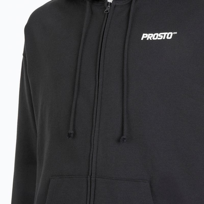 Herren PROSTO Hoodie Logo Zip schwarz 4