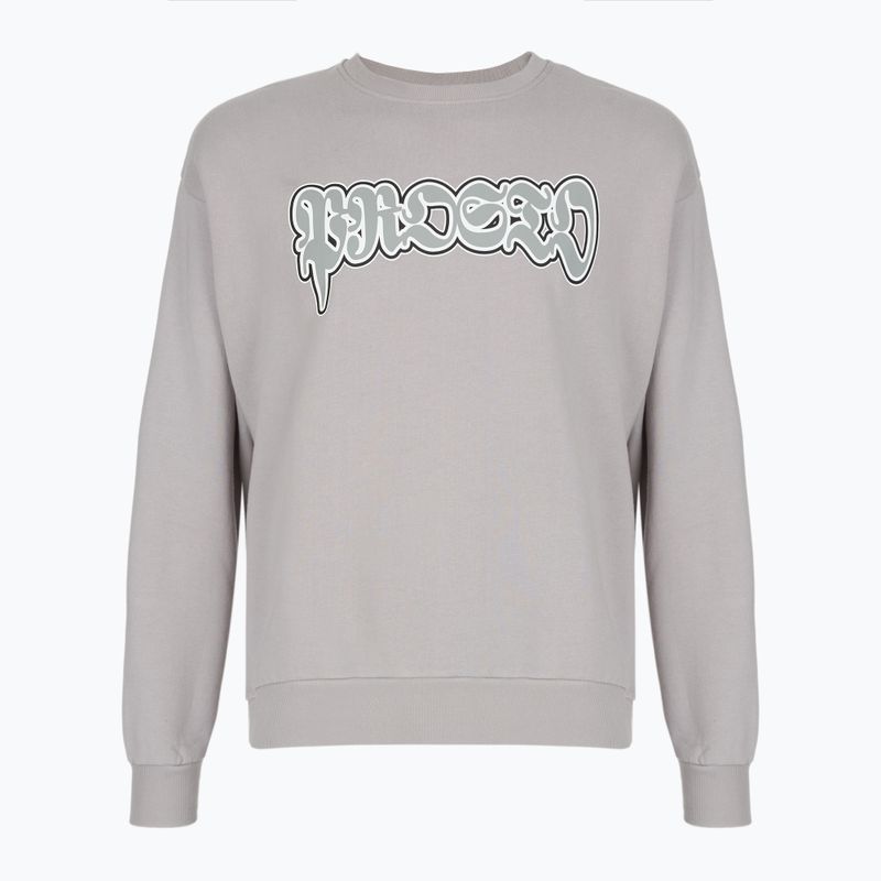 Herrenpullover PROSTO Graffiti washed gray