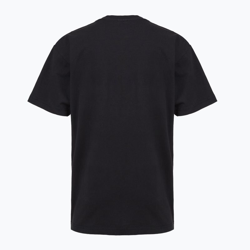 Herren PROSTO Big Logo gewaschenes schwarzes T-shirt 2