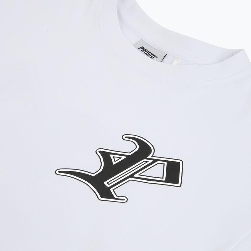 Herren-Shirt PROSTO Gothic P white 3