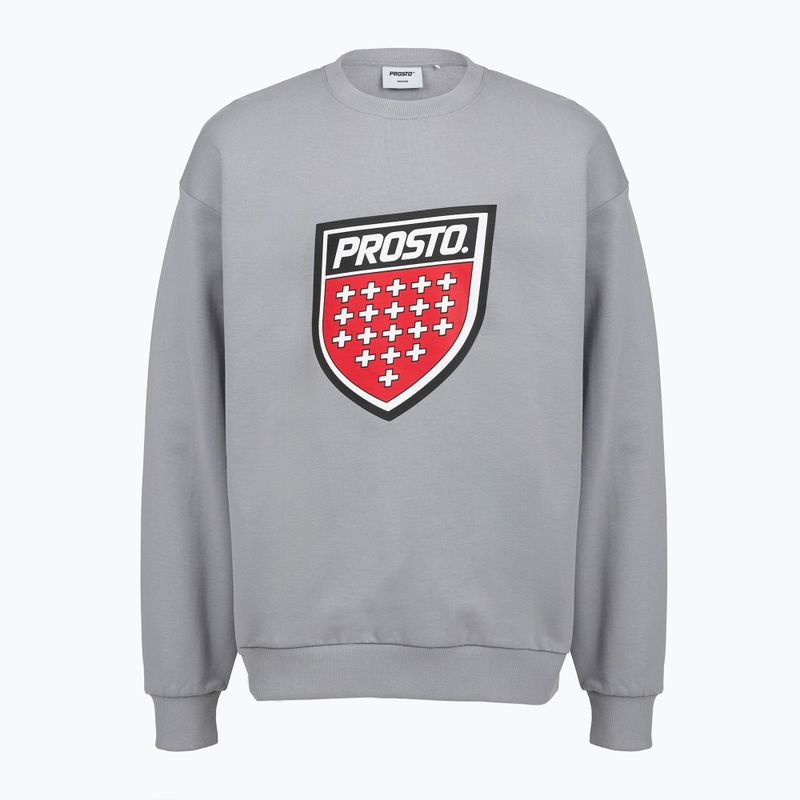 Herrenpullover PROSTO Big Shield Crewneck gray