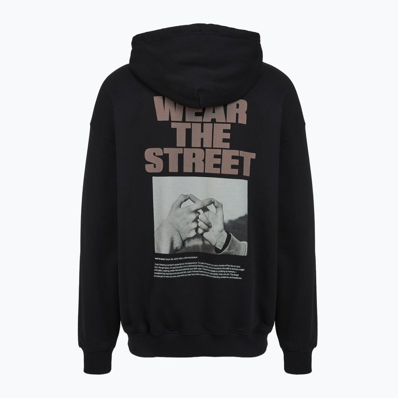 Herrenpullover PROSTO Wear The Street Hoodie black 2