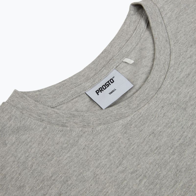 Herren-Shirt PROSTO Big Log grey/melange 3