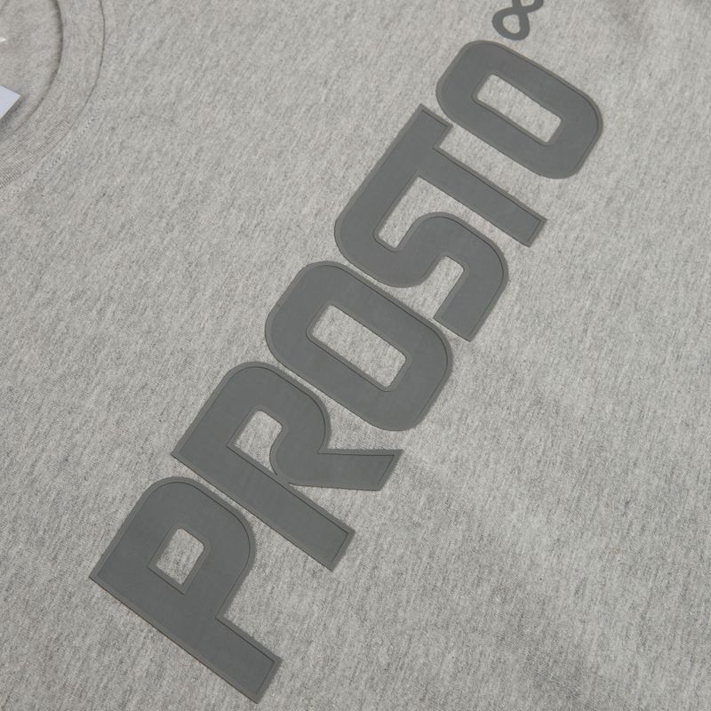 Herren-Shirt PROSTO Big Log grey/melange 4
