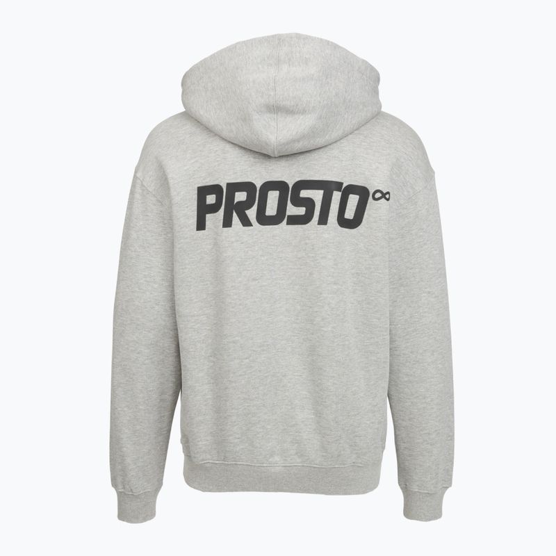 Herrenpullover PROSTO Hoodie Half Zip Big Log Infinity grey/melange 2