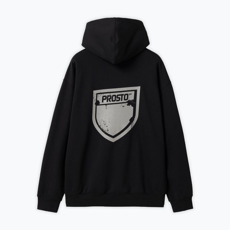 Herrenpullover PROSTO Hoodie Splash Shield black 2